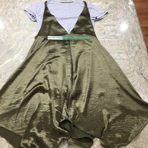 Anthropologie terrarium moss dress